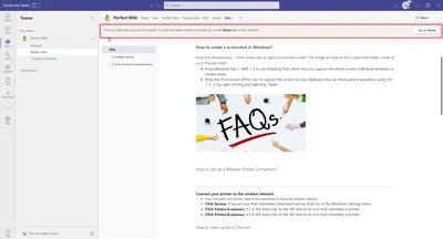 ⏰ The Countdown is On: Get Content Exported from MS Teams Wiki Before it's Too Late