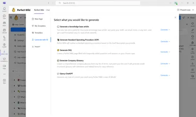 💫 Generate a page with the help of AI Generator