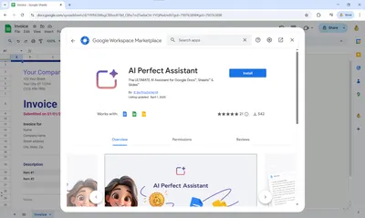 🔧 How to install AI Perfect Assistant Add-In to Google Sheets