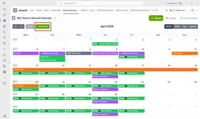 🔄 How to Add/Delete a Calendar Event?