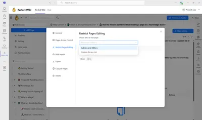 🙅 How to restrict someone from editing a page in a knowledge base?