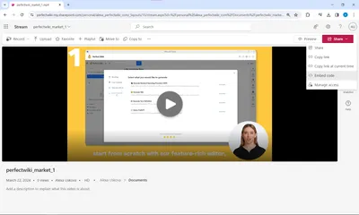 📽️ How to Embed Microsoft Stream video