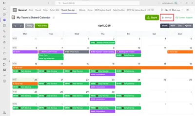 🖥️ Calendar Settings and Customization