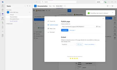 📩 How to embed Perfect Wiki page to SharePoint?