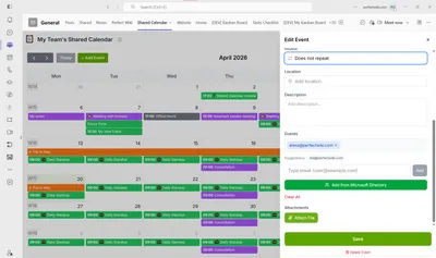 🗃️ How to Attach Files to the Calendar Event?