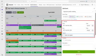 📅 How to Set a Due Date for the Event?