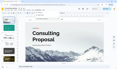 🔧 How to install AI Perfect Assistant Add-In to Google Slides