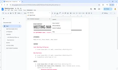 🔧 How to install AI Perfect Assistant Add-In to Google Docs