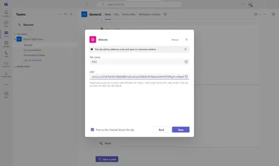 How to Add SharePoint FAQ to Microsoft Teams