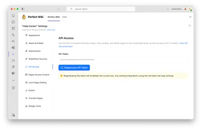 🔌 Perfect Wiki Public API